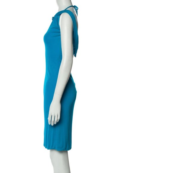 ROBERTO CAVALLI Blue Open-back Dress - Picture 4 of 9